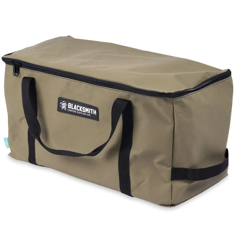 Blacksmith Camping Supplies BBQ Bag Q1000 &amp; Q1200 / Khaki Australian Made Weber Baby Q BBQ Bag