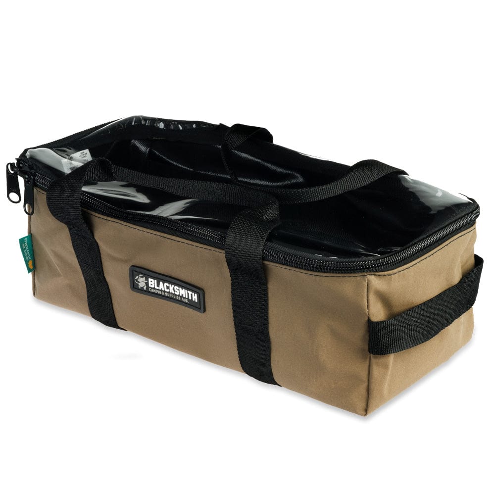 Blacksmith Camping Supplies 4WD Bag Khaki/Black Australian Made Clear Top Small Drawer Bag