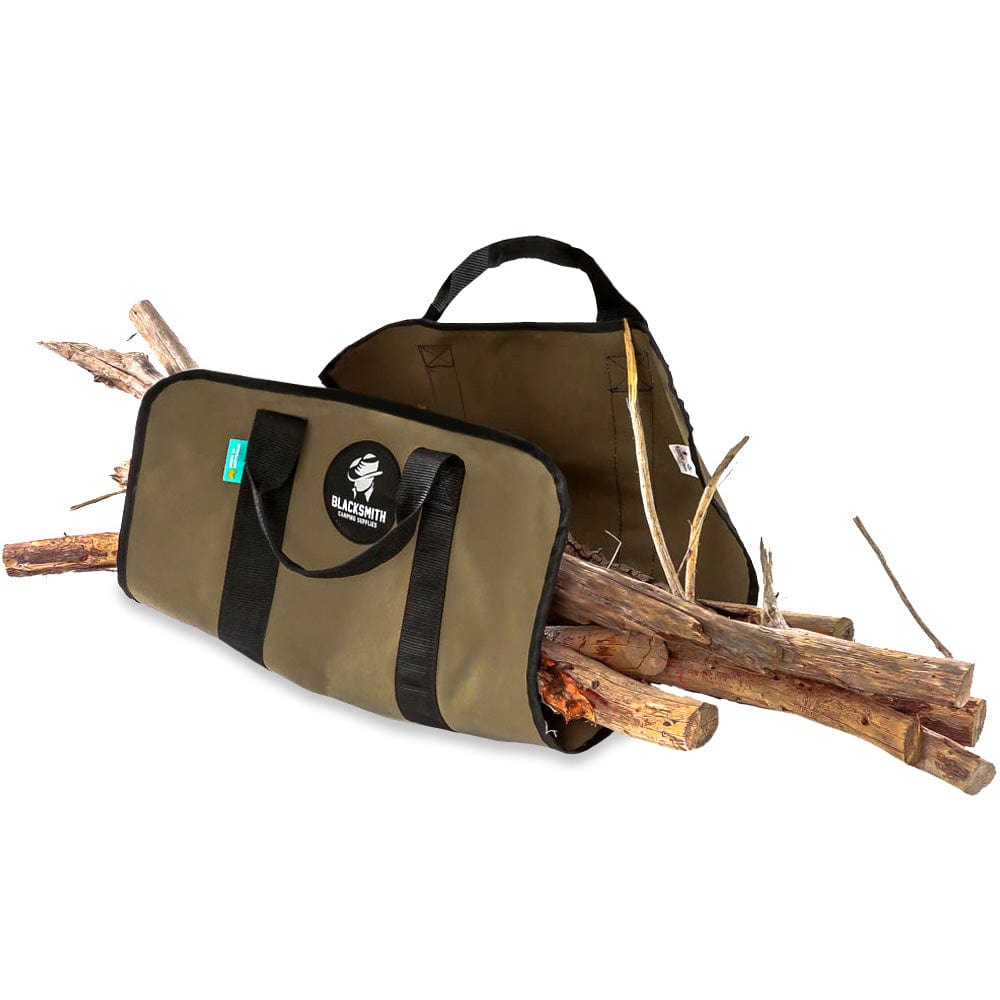 Blacksmith Camping Supplies Khaki Australian Made Firewood Carrier