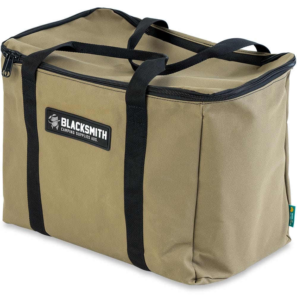 Blacksmith Camping Supplies BBQ Bag Khaki Australian Made Ozpig Cooker Heater Bag
